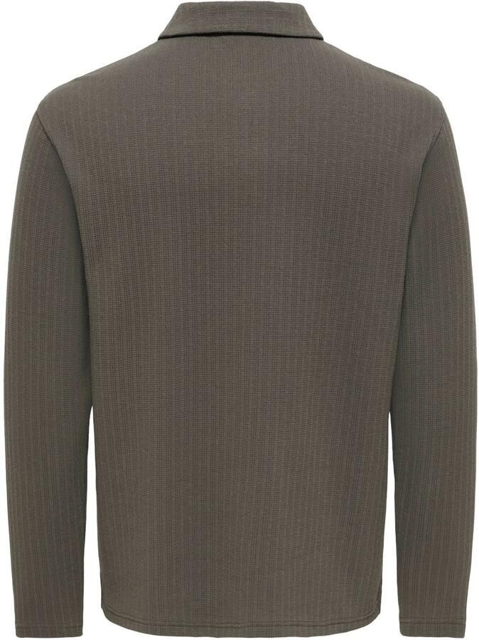 ONLY & SONS regular fit polo beluga - Foto 2