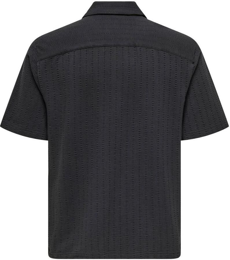 Only & Sons Regular fit poloshirt met seersuckerstructuur model 'MALES'
