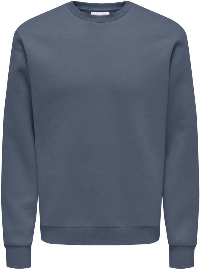ONLY & SONS regular fit sweater blauw - Foto 2