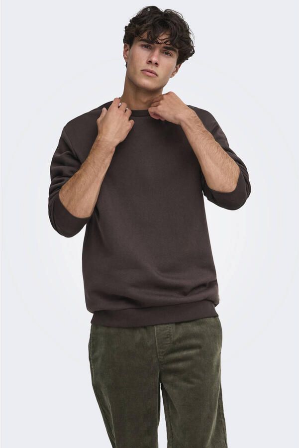Only & Sons Regular fit sweatshirt van katoenmix model 'CERES'