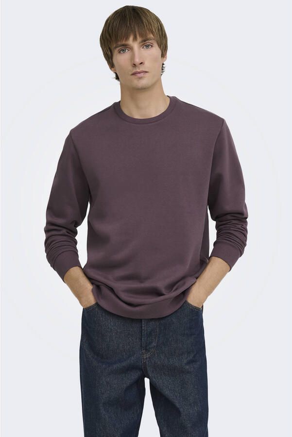 Only & Sons Regular fit sweatshirt van katoenmix model 'CERES'