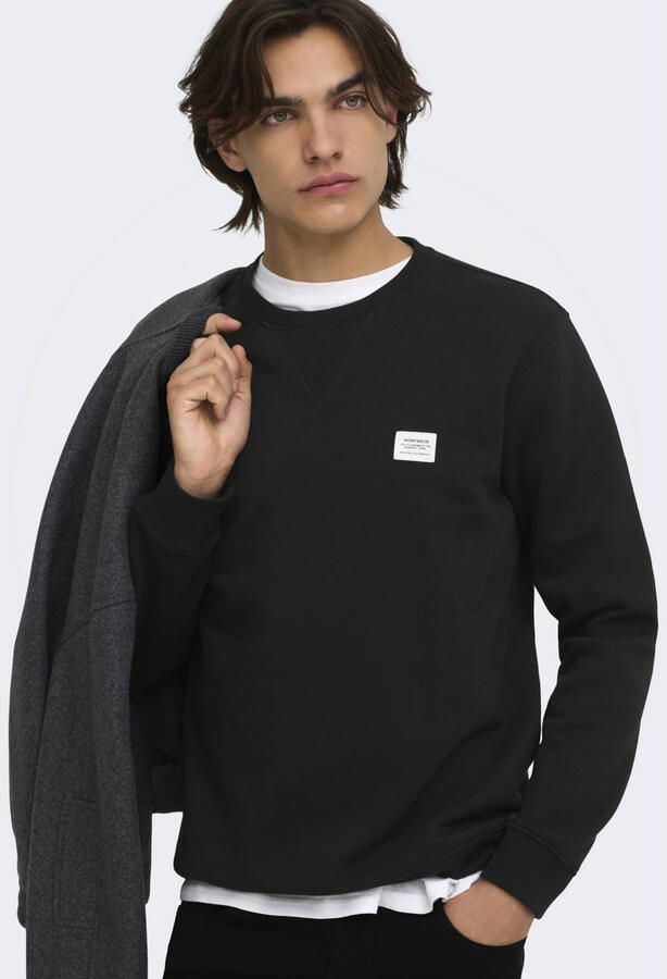 ONLY & SONS regular fit sweater zwart