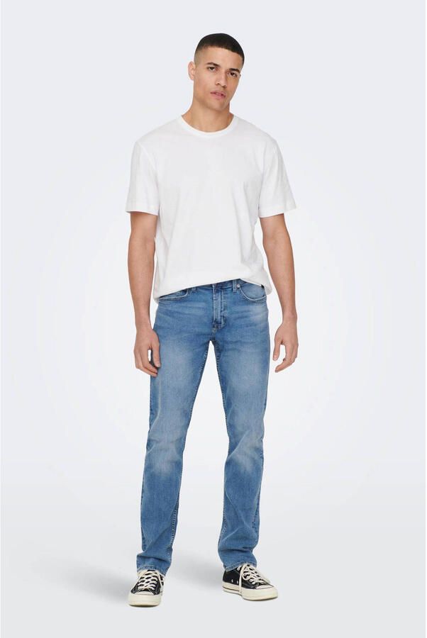 ONLY & SONS Shirt met ronde hals ONSMAX LIFE REG SS STITCH TEE