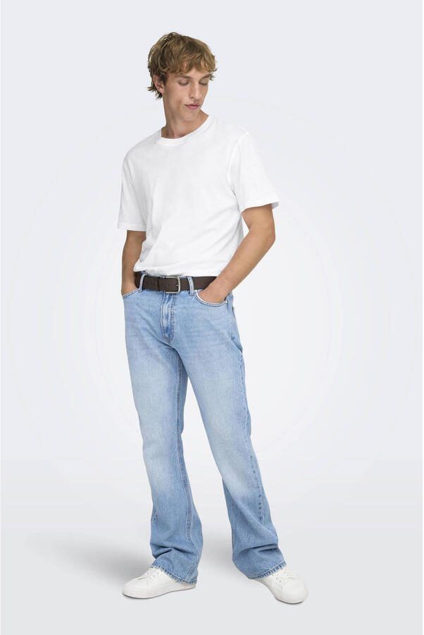 ONLY & SONS Shirt met ronde hals ONSMAX LIFE REG SS STITCH TEE - Foto 2