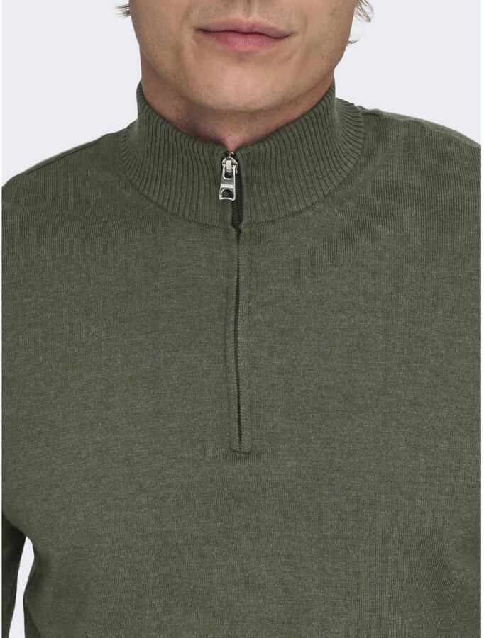Only & Sons Regular fit schipperstrui van een mix van katoen en viscose model 'LOUI'