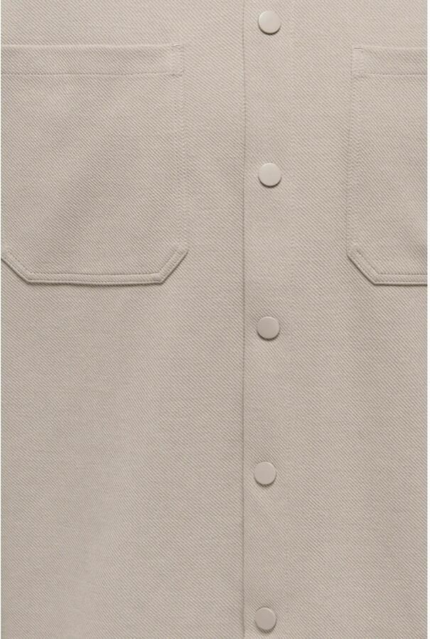 ONLY & SONS regular fit twill overshirt kaki
