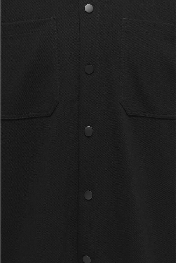 ONLY & SONS regular fit twill overshirt zwart - Foto 2