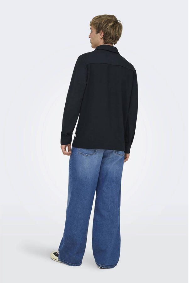 Only & Sons Regular fit overhemdjack met licht structuurmotief model 'NEWKODYL' - Foto 2