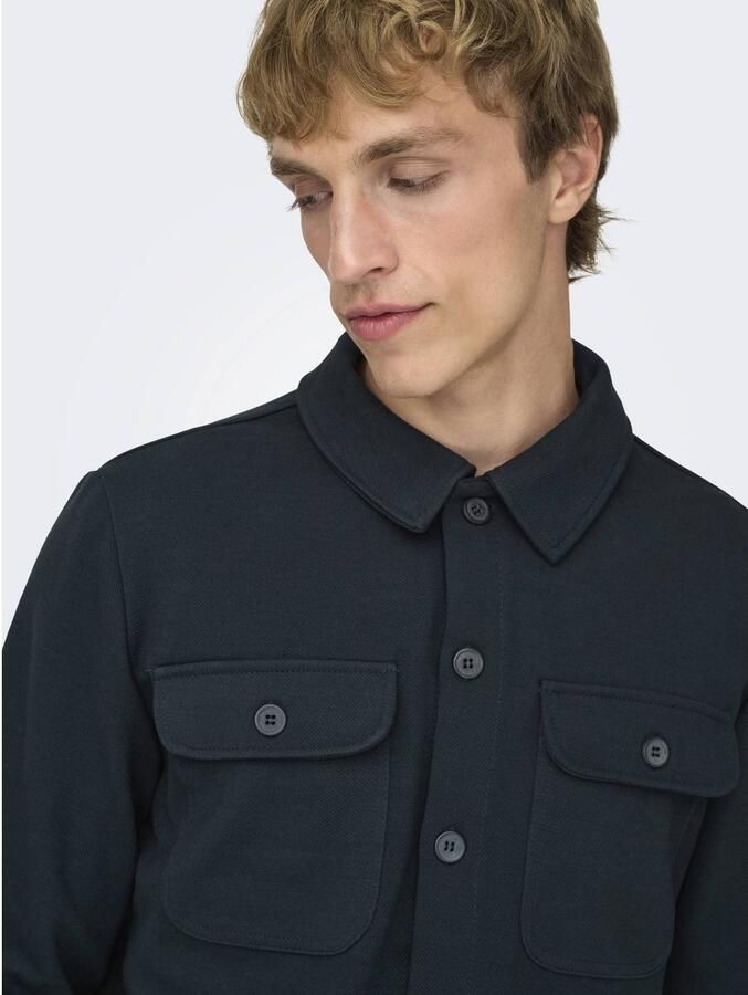 Only & Sons Regular fit overhemdjack met licht structuurmotief model 'NEWKODYL' - Foto 2
