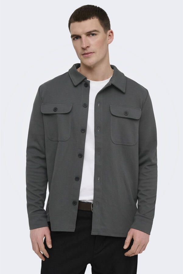 Only & Sons Regular fit overhemdjack met viscose Model 'NEWKODYL' - Foto 3
