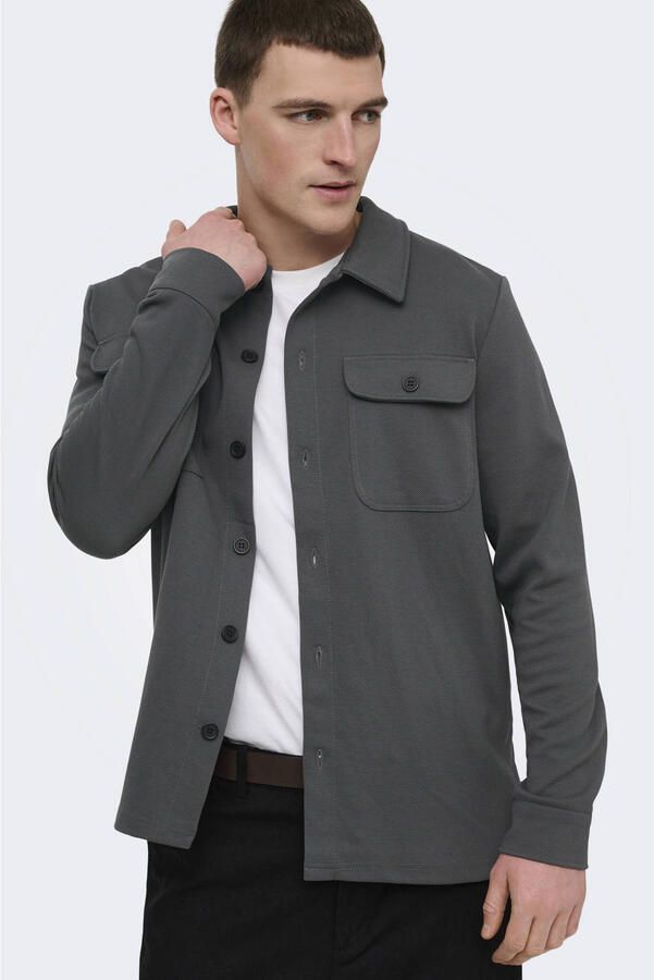 Only & Sons Regular fit overhemdjack met viscose Model 'NEWKODYL'