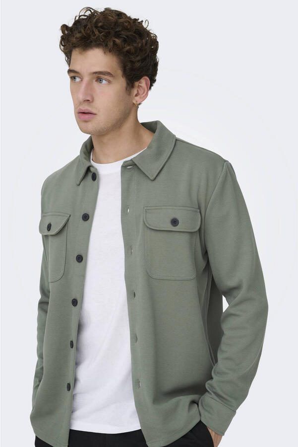 ONLY & SONS Overhemd met lange mouwen ONSNEWKODYL OVERSHIRT SWEAT NOOS - Foto 2