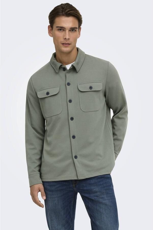 ONLY & SONS Overhemd met lange mouwen ONSNEWKODYL OVERSHIRT SWEAT NOOS - Foto 2