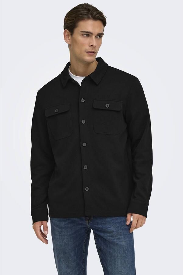 ONLY & SONS Overhemd met lange mouwen ONSNEWKODYL OVERSHIRT SWEAT NOOS