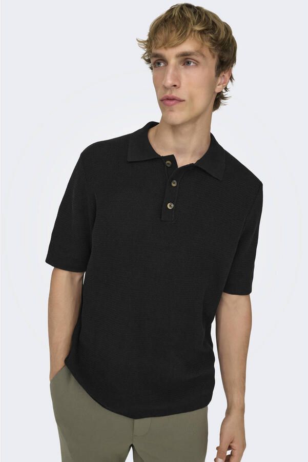 Only & Sons Regular Fit poloshirt van puur katoen model 'ERIC'