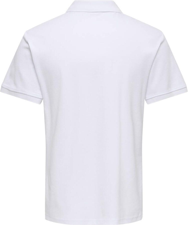 ONLY & SONS regular polo wit - Foto 2