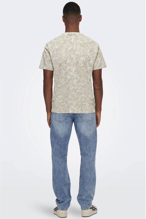Only & Sons regular fit T-shirt van puur katoen model 'PERRY' - Foto 3