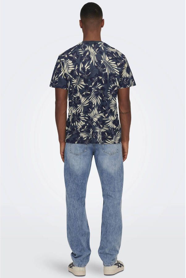 Only & Sons regular fit T-shirt van puur katoen model 'PERRY' - Foto 2
