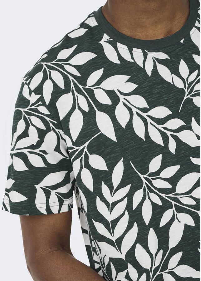 Only & Sons Perry Life Regular Leaf AOP Shirt Heren - Foto 2