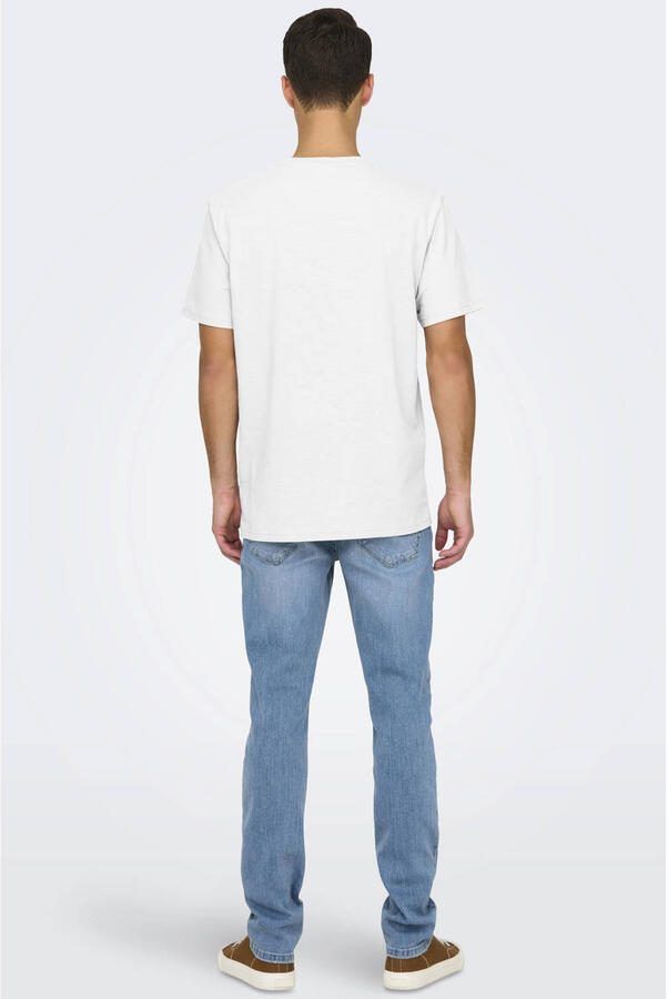 ONLY & SONS regular T-shirt wit - Foto 2