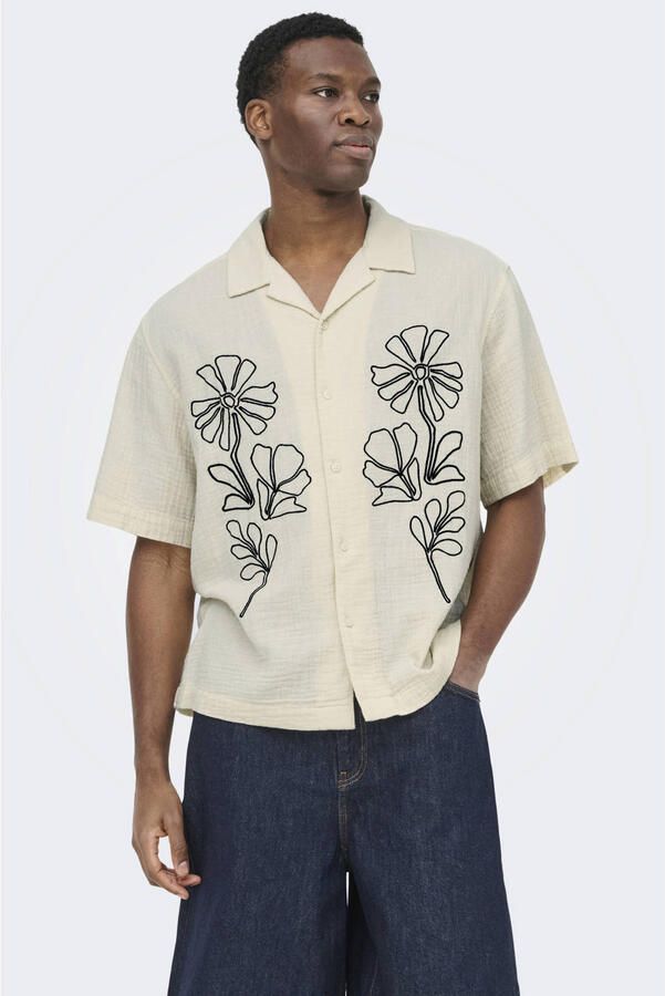 Only & Sons relaxed fit vrijetijdsoverhemd van puur katoen model 'JACKSON'