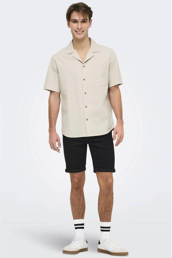 ONLY & SONS Overhemd met korte mouwen ONSEYE RESORT SEERS 0009 SHIRT NOOS - Foto 2