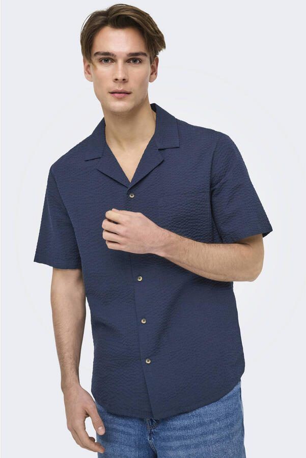 Only & Sons Overhemd Korte Mouw Only & Sons ONSEYE RESORT SEERS 0009 SHIRT NOOS 22030342 - Foto 3