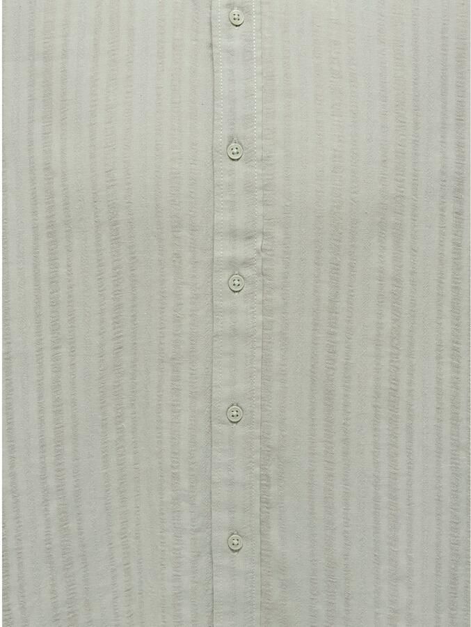 ONLY & SONS relaxed fit casual overhemd met linnen lichtgroen - Foto 2