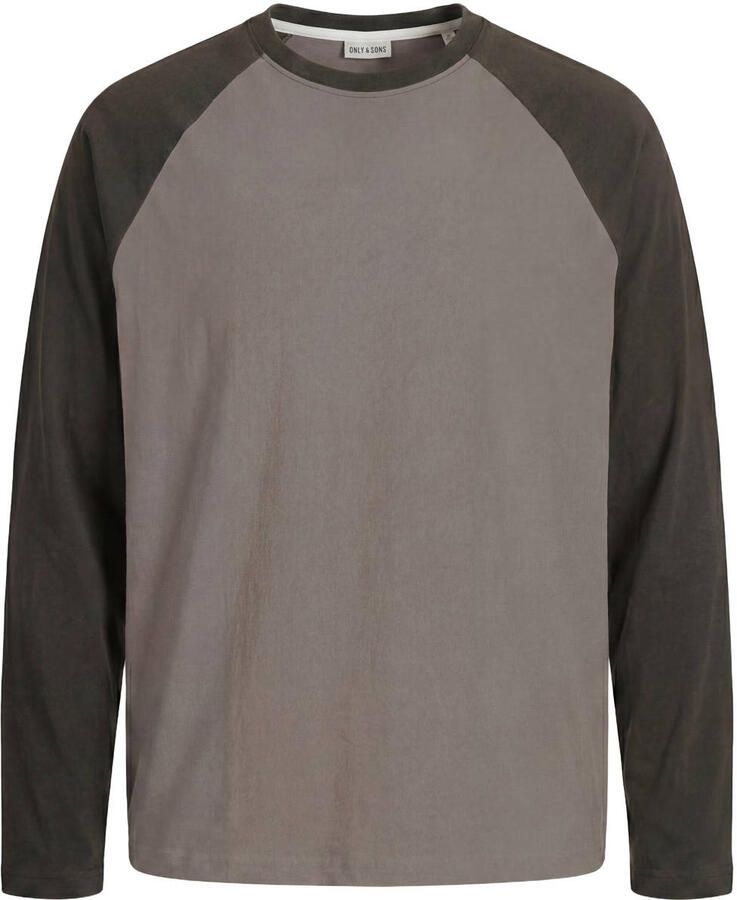 ONLY & SONS relaxed fit longsleeve falcon black olive