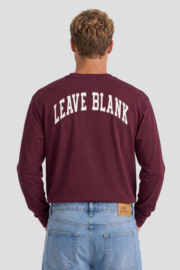 ONLY & SONS relaxed fit longsleeve met backprint fig - Foto 2