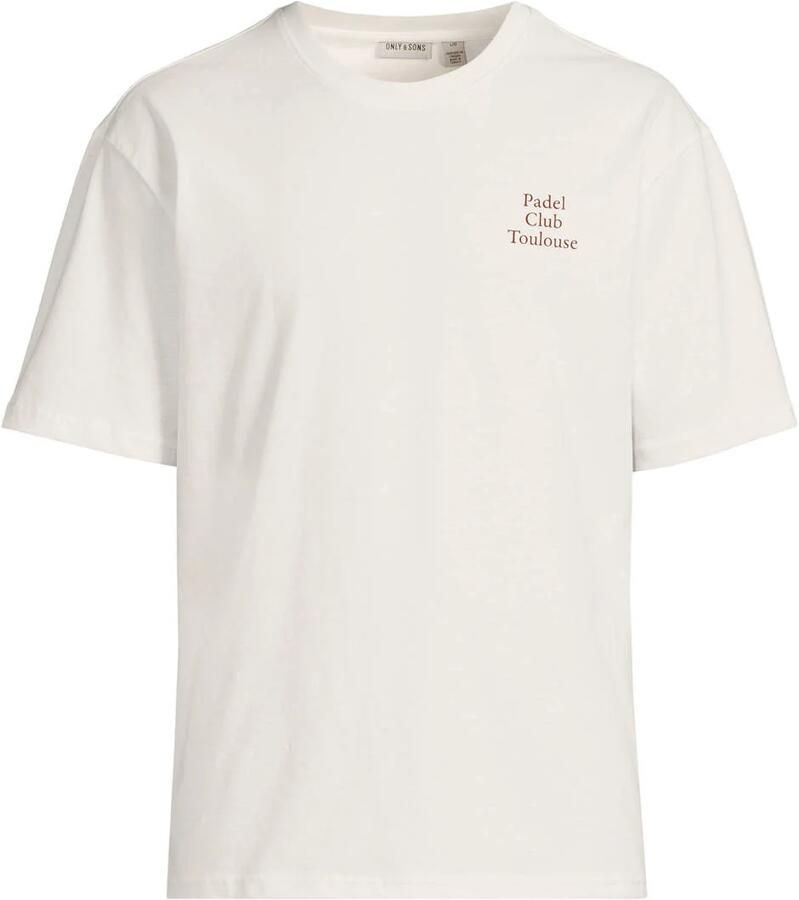 Only & Sons relaxed fit T-shirt van puur katoen model 'CAP'