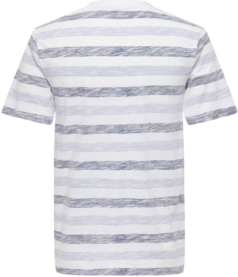 ONLY & SONS relaxed gestreept T-shirt blauw - Foto 2