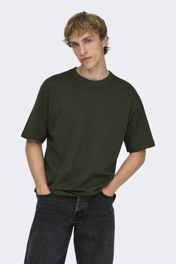 Only & Sons Onsfred RLX SS TEE Noos Rosin Groen | Freewear Groen Heren