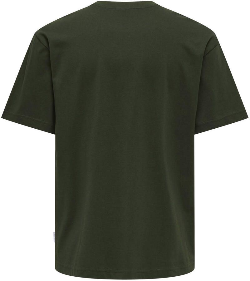 Only & Sons Onsfred RLX SS TEE Noos Rosin Groen | Freewear Groen Heren - Foto 2