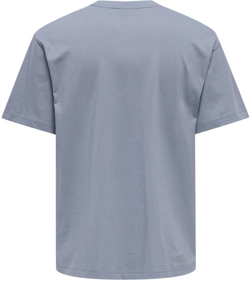 Only & Sons relaxed fit T-shirt van puur katoen model 'FRED LIFE' - Foto 2