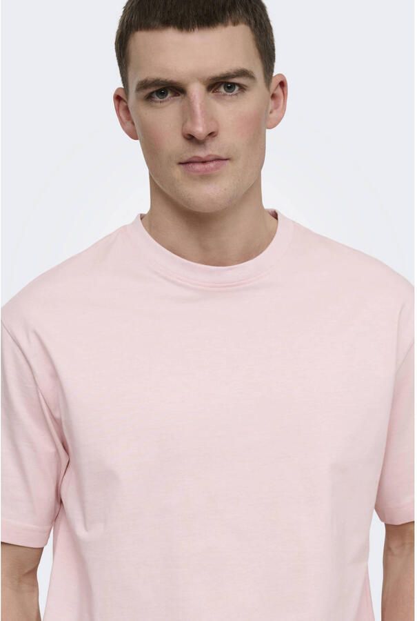 ONLY & SONS relaxed T-shirt lichtroze - Foto 2