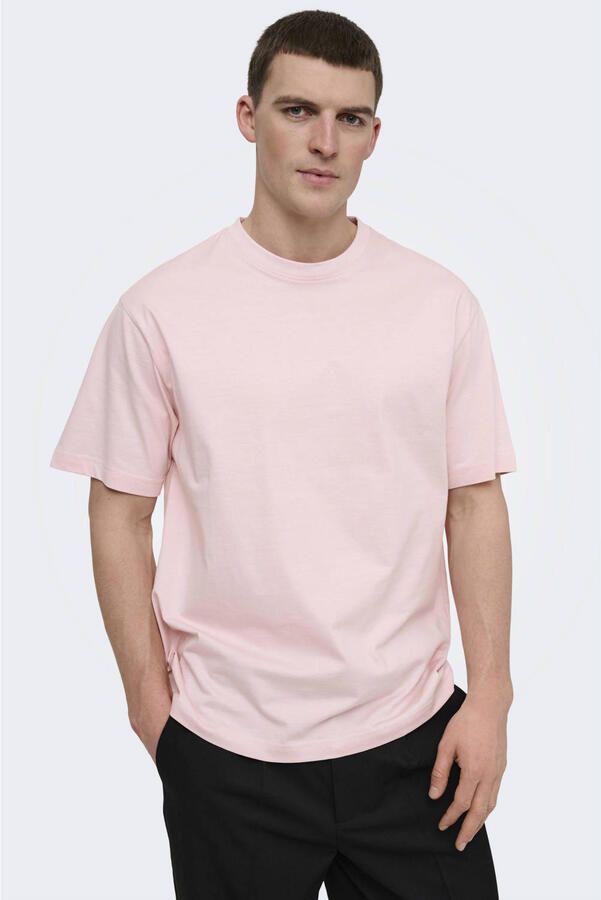 ONLY & SONS relaxed T-shirt lichtroze - Foto 3