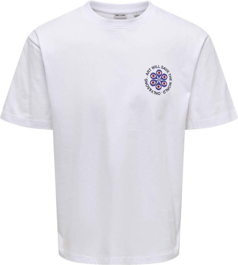 ONLY & SONS relaxed T-shirt wit