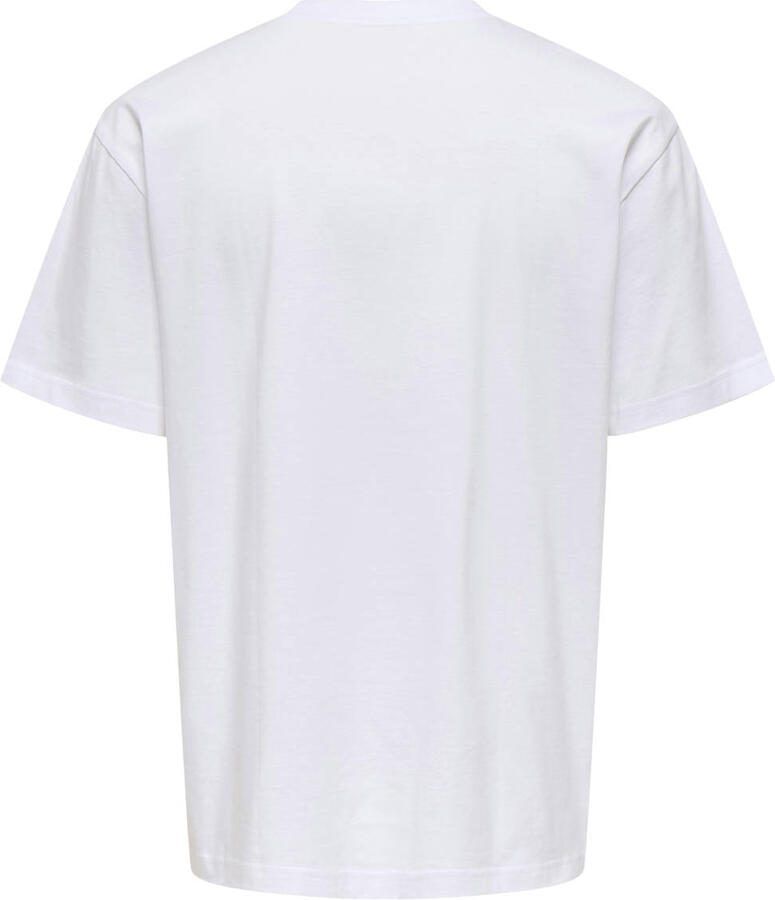 ONLY & SONS relaxed T-shirt wit - Foto 2
