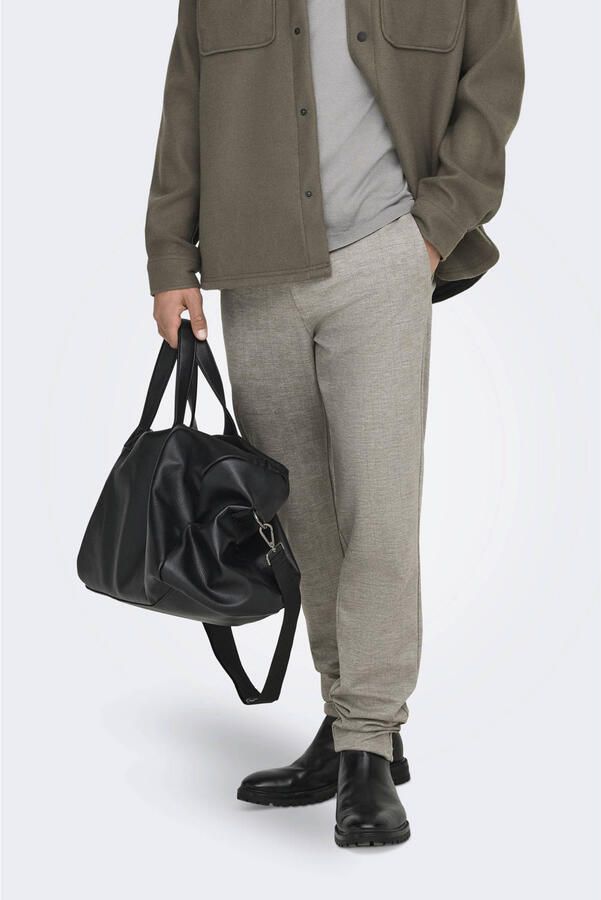 Only & Sons Slim tapered stoffen broek met steekzakken model 'MARK'