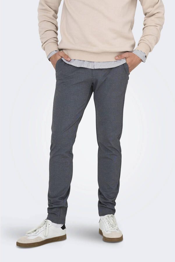 ONLY & SONS Stoffen broek ONSMARK SLIM DITSY 020934 PANT NOOS