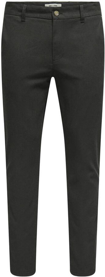 ONLY & SONS slim chino donkergroen