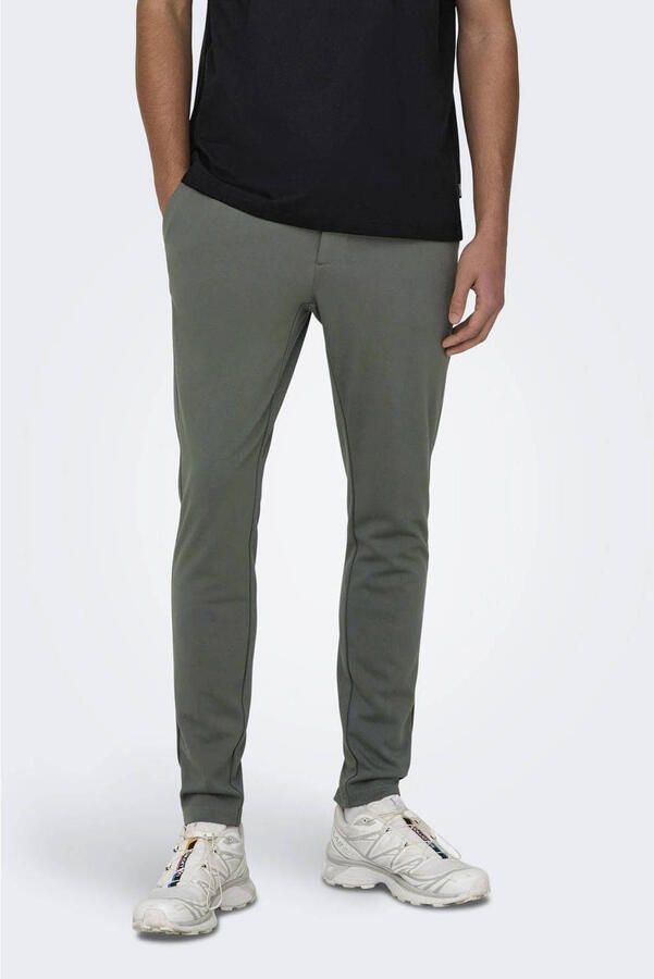 Only & Sons Tapered fit stoffen broek met achterzakken model 'MARK'