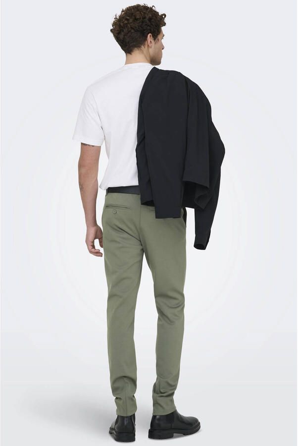 Only & Sons Tapered fit stoffen broek met achterzakken model 'MARK' - Foto 2