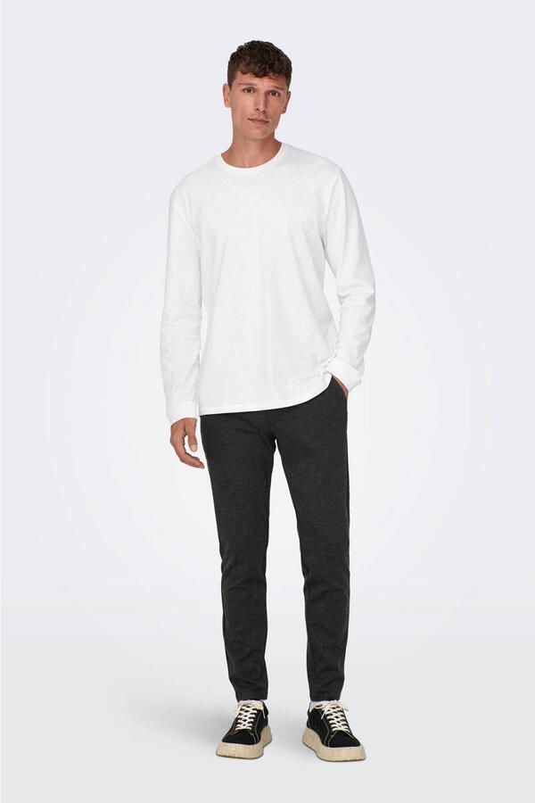 ONLY & SONS slim fit chino ONSMARK dark grey melange