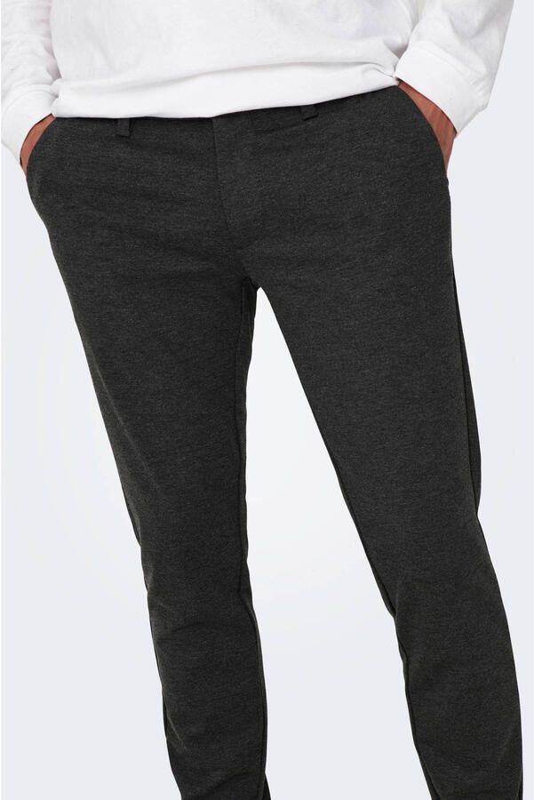 ONLY & SONS slim fit chino ONSMARK dark grey melange - Foto 3