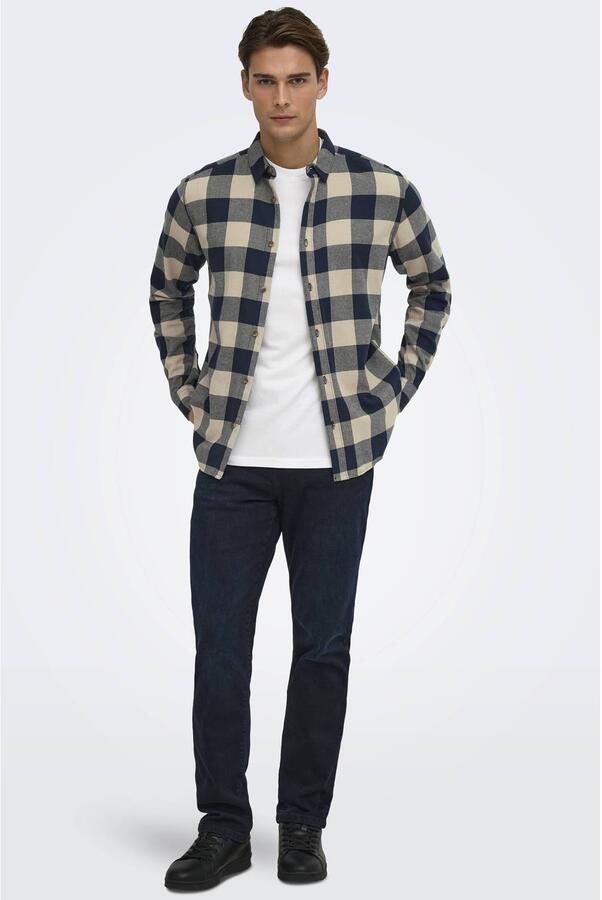 Only & Sons Overhemd Lange Mouw Only & Sons ONSGUDMUND LIFE LS CHECKED SHIRT - Foto 2