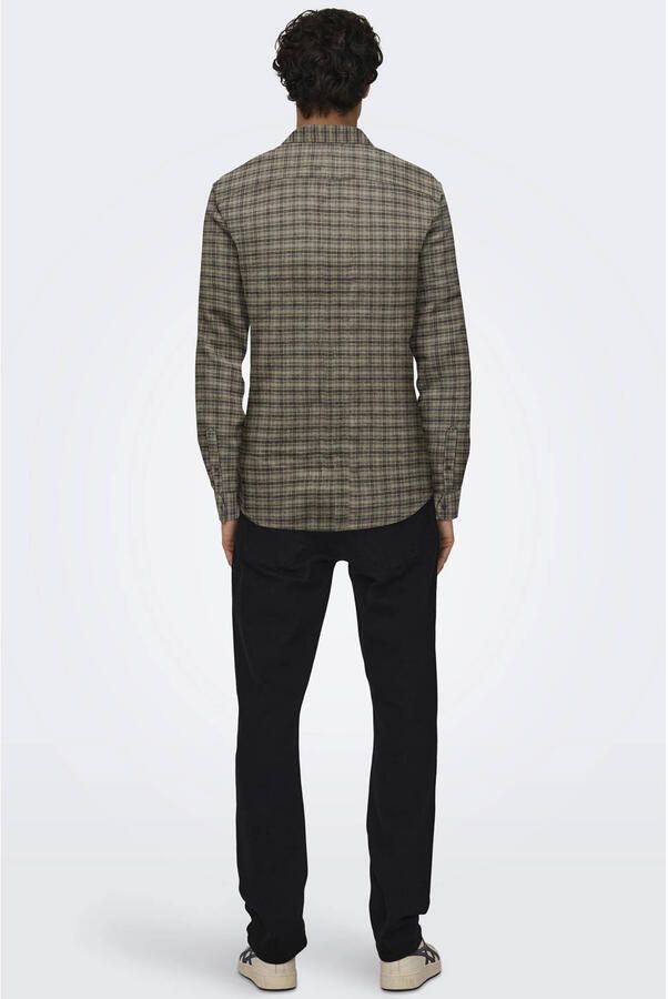 Only & Sons Slim fit vrijetijdsoverhemd van 100% katoen model 'GUDMUND' - Foto 3