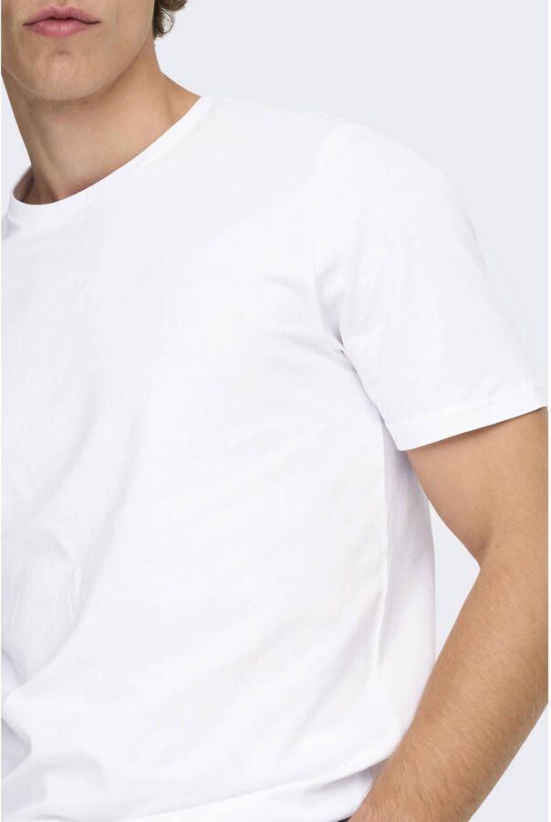 ONLY & SONS T-shirt ONSBASIC SLIM O-NECK 2-PACK NOOS (set 2-delig) - Foto 2