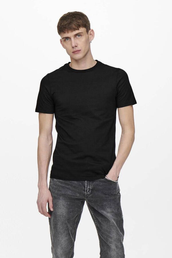ONLY & SONS T-shirt ONSBASIC SLIM O-NECK 2-PACK NOOS (set 2-delig) - Foto 2